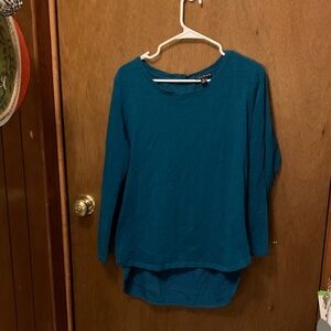 Tribal Teal Long Sleeve Top